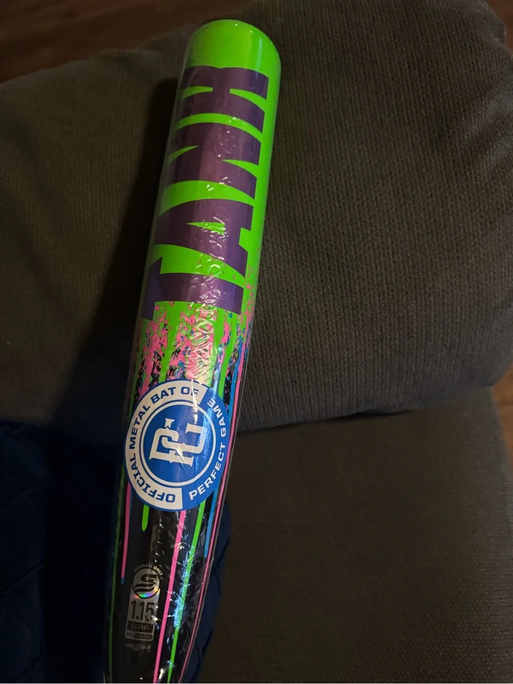 Rawlings Neon Green & Purple Party Confetti Baton - Bright Celebration Decor